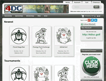 Tablet Screenshot of 4discgolf.com